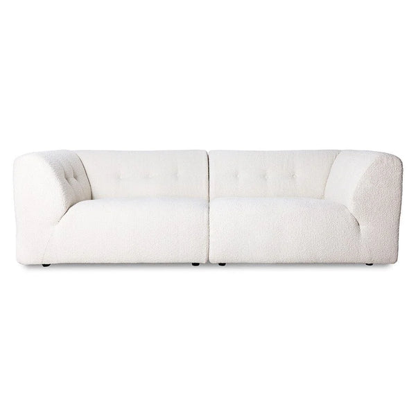 HK Living Canapé élément repose-pieds - boucle - crème, vint couch