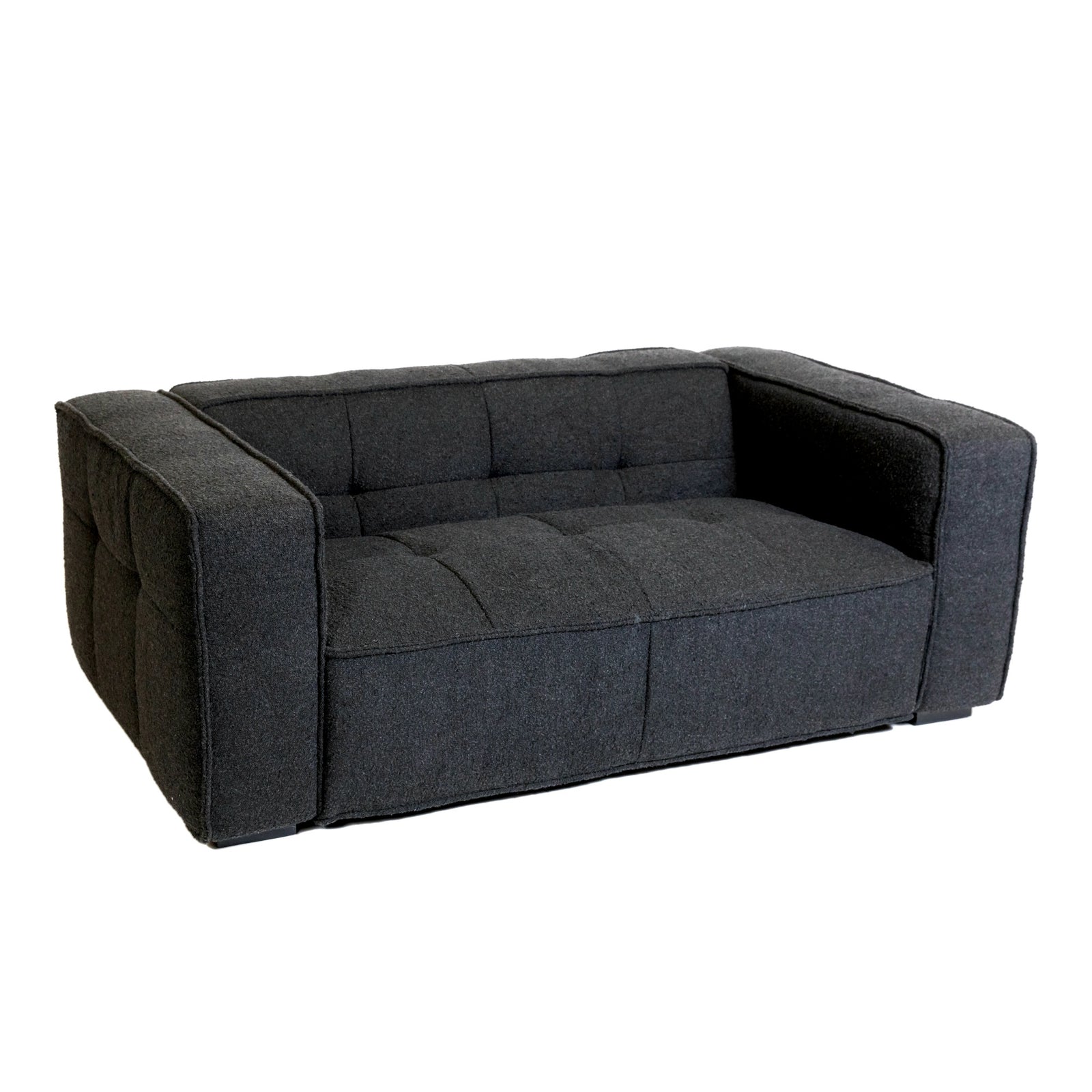 Cubic Studio Sofa Brick Black Boucle 2 Seater