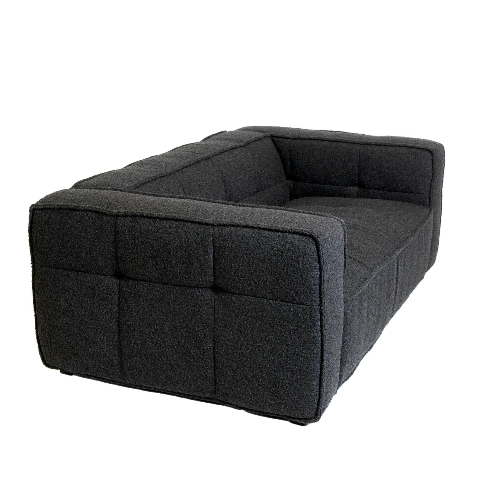 Cubic Studio Sofa Brick Black Boucle 2 Seater