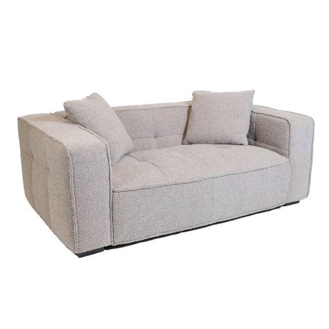 Cubic Studio Sofa Latte Grey Boucle 2 Seater