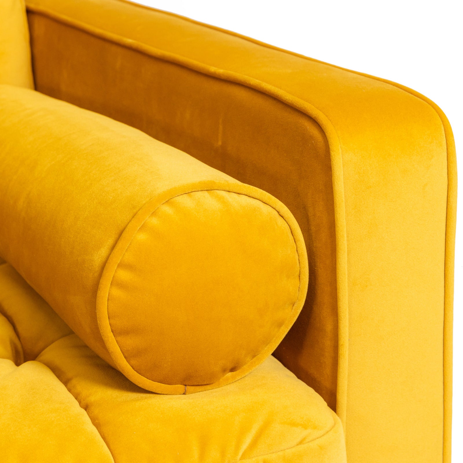 Ashfield 2 Seater Sofa Ochre Velvet