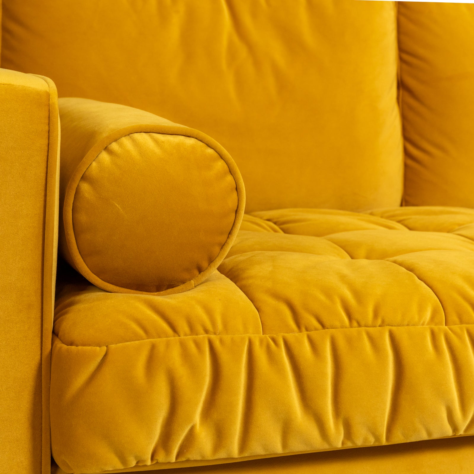 Ashfield 2 Seater Sofa Ochre Velvet