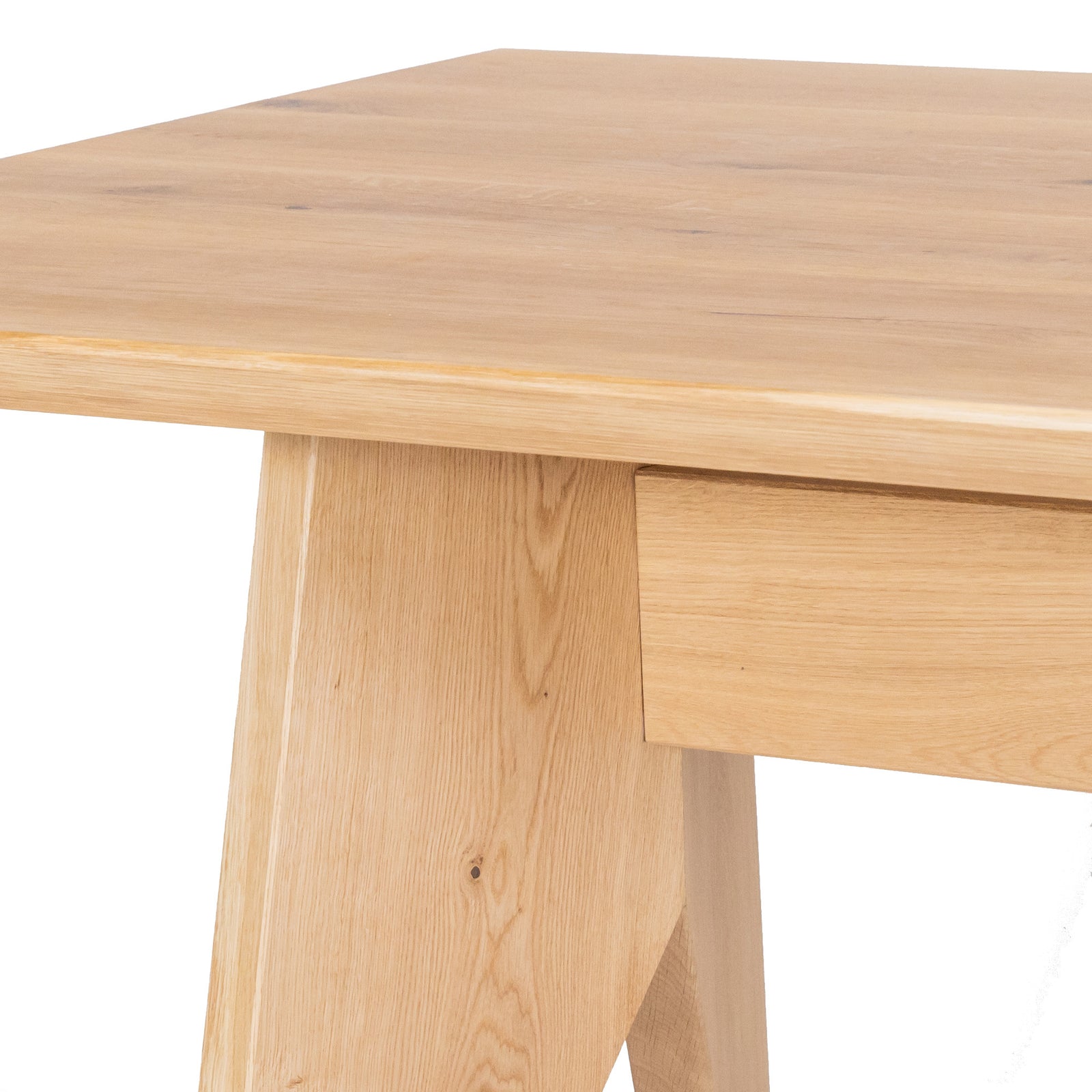 Solid Oak Shelton Dining Table / Tapered Edges