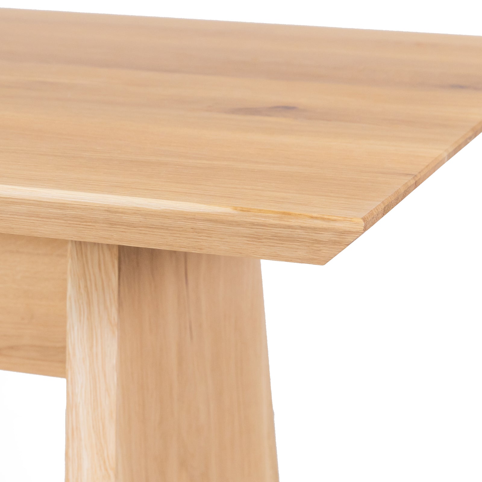 Solid Oak Shelton Dining Table / Tapered Edges