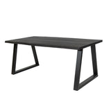 Burnt Oak Dining Table / U Frame by Strachel A.F.