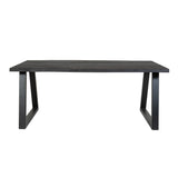 Burnt Oak Dining Table / U Frame by Strachel A.F.