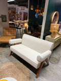 Pierre Jeanneret Style Easy Sofa Boucle White