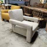 Utrecht Style Armchair Grey Boucle