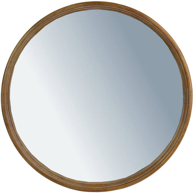 Mirror Rubberwood Brown 80x3.5x80cm