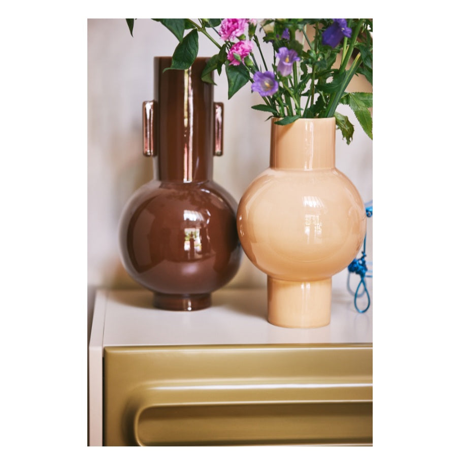 HKliving Ceramic Vase Espresso L