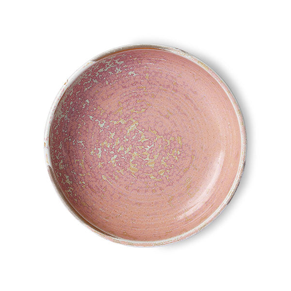 HKliving Chef Ceramics: Deep Plate Rustic Pink, M