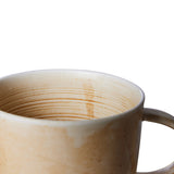 HKliving Chef Ceramics: Mug Rustic Cream/Brown