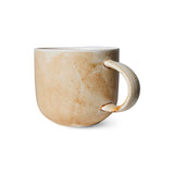 HKliving Chef Ceramics: Mug Rustic Cream/Brown