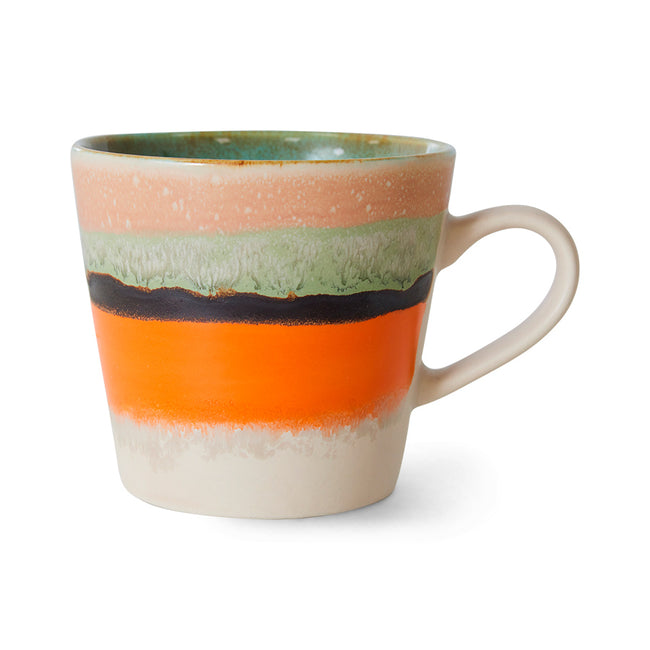 HKliving 70s Ceramics: Cappuccino Mug Burst