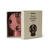 HKliving Retro Ceramic Clock Pink