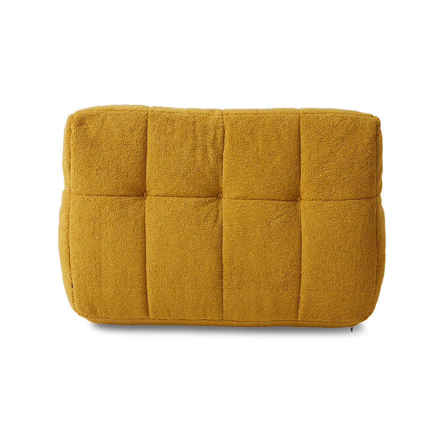 HKliving Lazy Lounge Chair Fluffy, Ochre