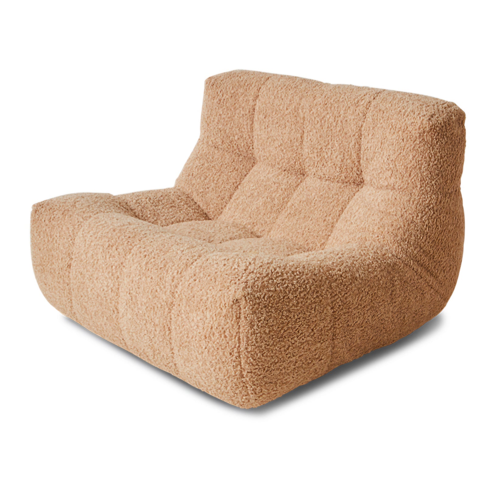 HKliving Lazy Lounge Chair Frizz, Beige