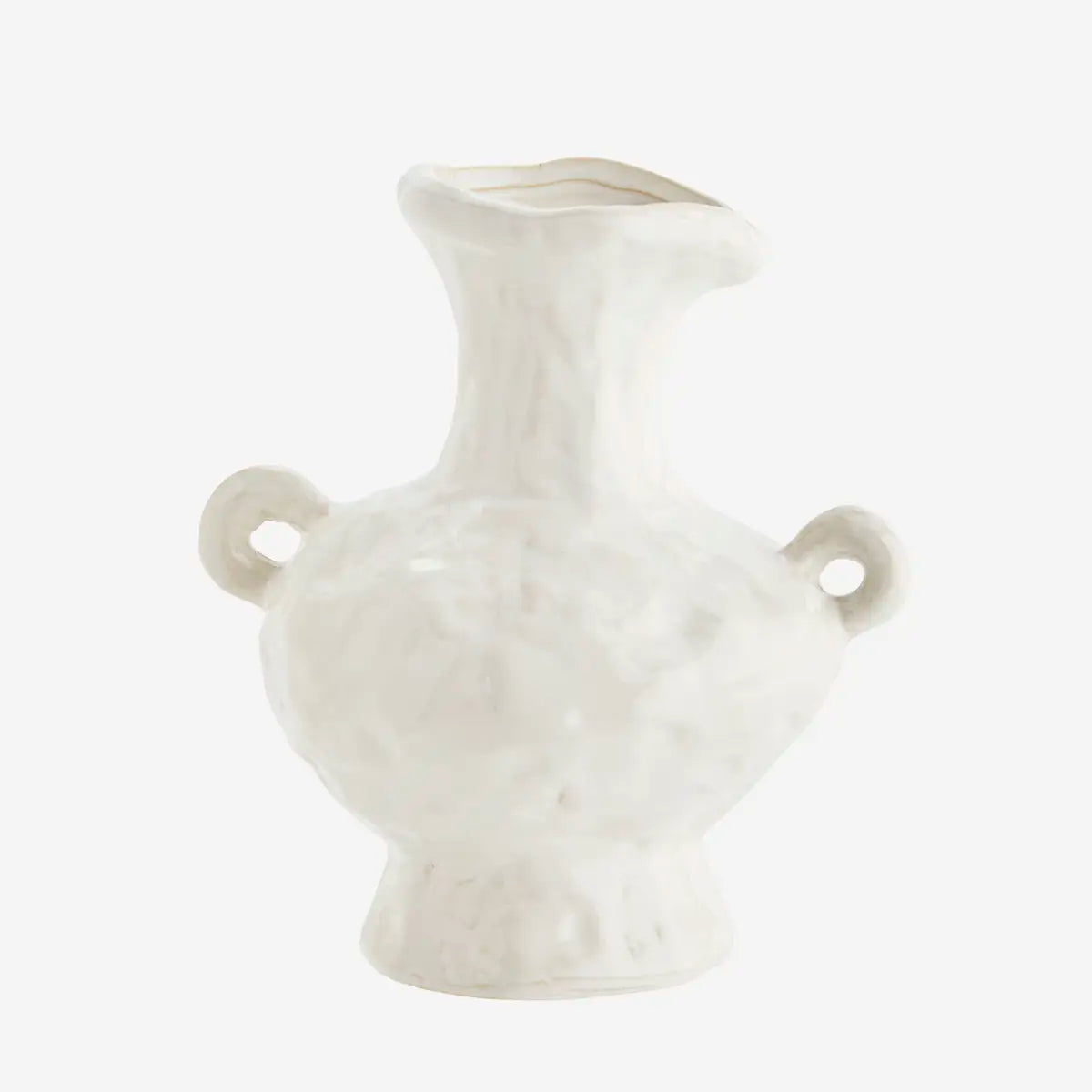 Stoneware Vase Off White Madam Stoltz