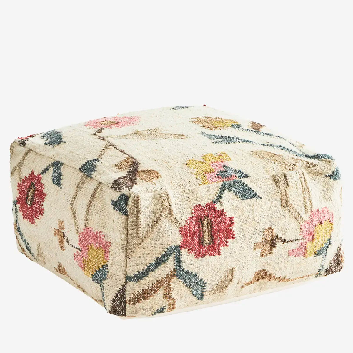 Handwoven Jute Pouf Madam Stoltz