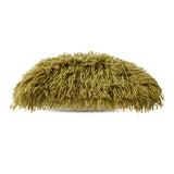 HKliving Fluffy Cushion Olive 50x50cm