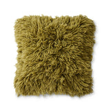 HKliving Fluffy Cushion Olive 50x50cm