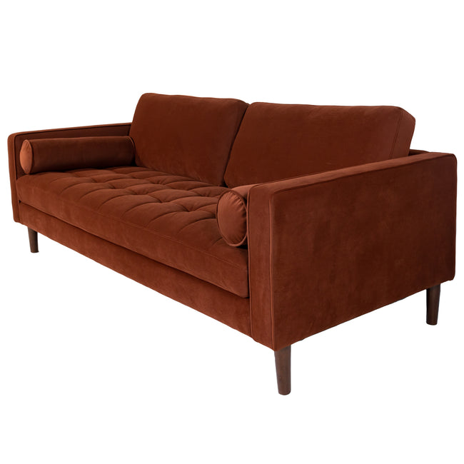 Ashfield 3 Seater Sofa Brick Red