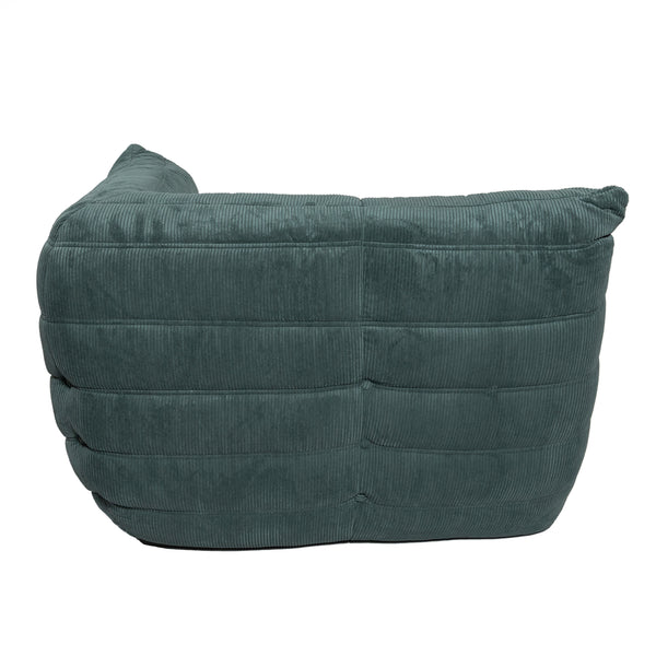 Togo Style Sofa Teal Corduroy Corner – S.ALTERNATIVE FURNITURE