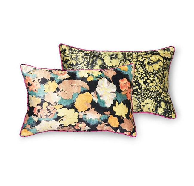 HKliving Printed Satin Cushion Retro (25x40)